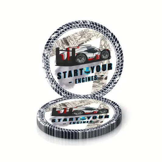 Start Your Engine-Race Car Theme Tableware Set