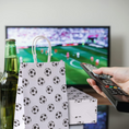 Load image into Gallery viewer, Football Party Bags Paper with Football Motifs Sets
