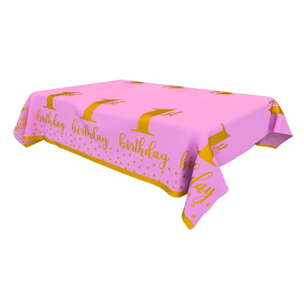 First Birthday Pink Decorations Tablecloths