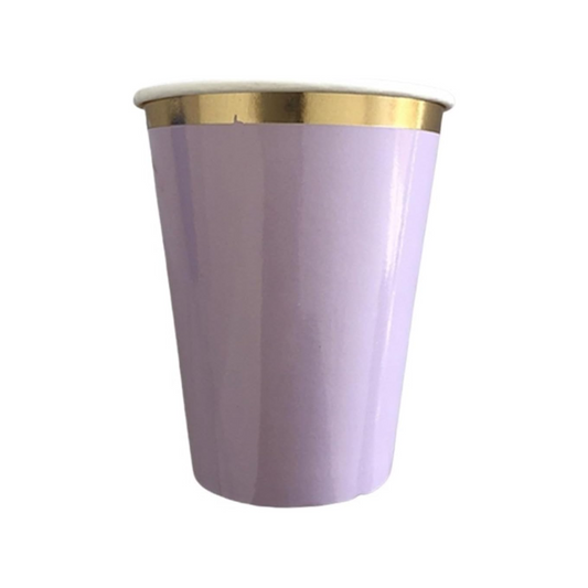 Light Purple Party Paper Cups Set