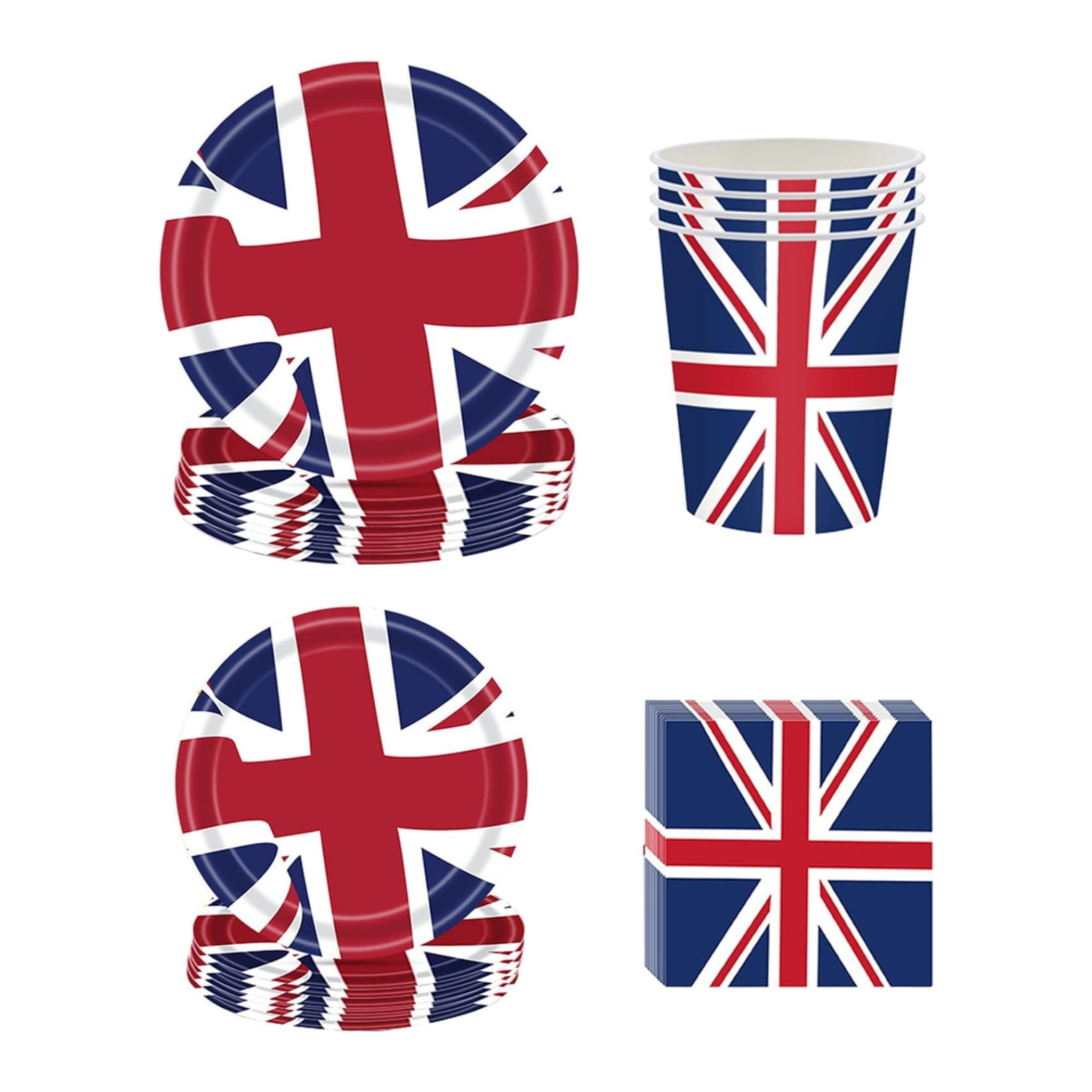 British Flag Theme Tableware Set