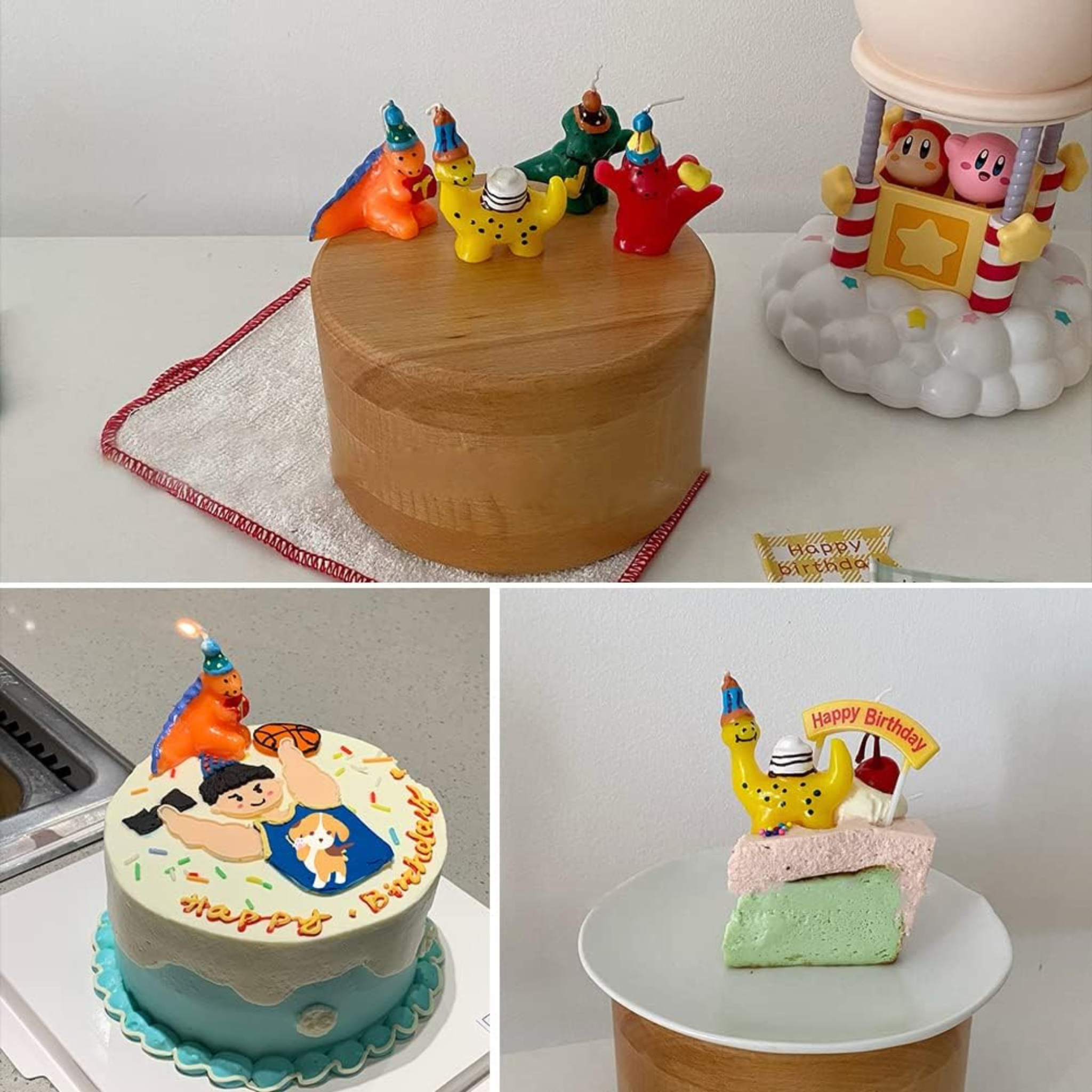 Dinosaur Birthday Party Candles Set