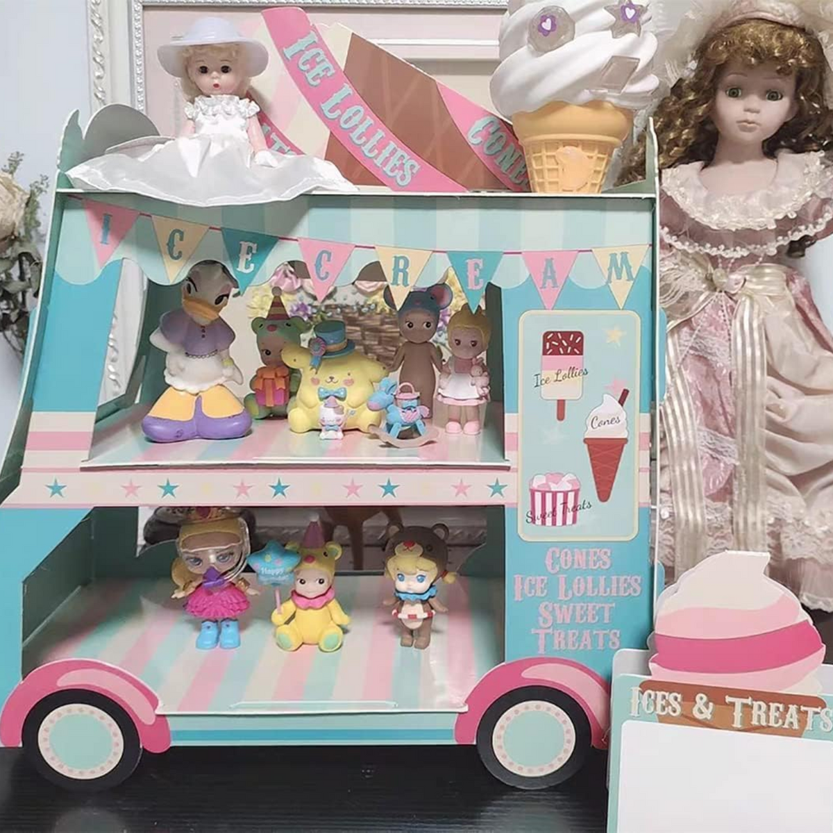 Candy Land Theme 3-Tier Van Cupcake Stand