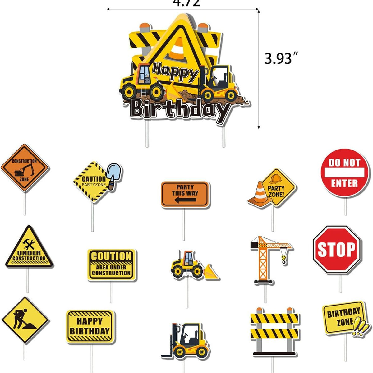 Construction Themed Party Balloon Decorations
