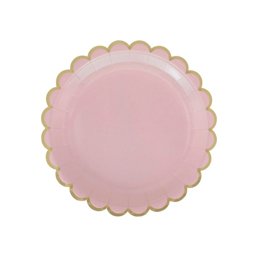 Light Pink Party 9 Inch Paper Plates Set