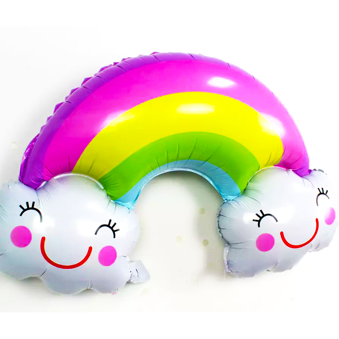 Smiling Rainbow Cloud Balloon