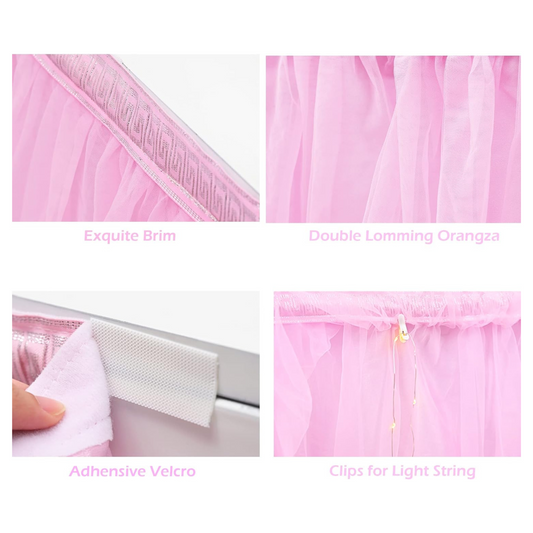 Fairy Theme Table Skirts with LED Lights