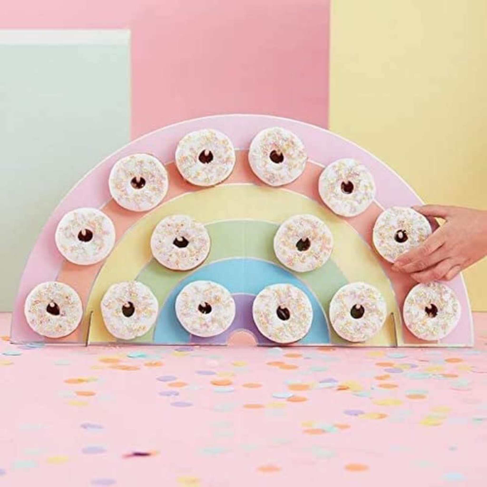 Rainbow Donut Wall Stand