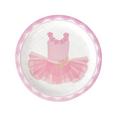 Load image into Gallery viewer, Pink Ballerina Theme Paper Plates Set
