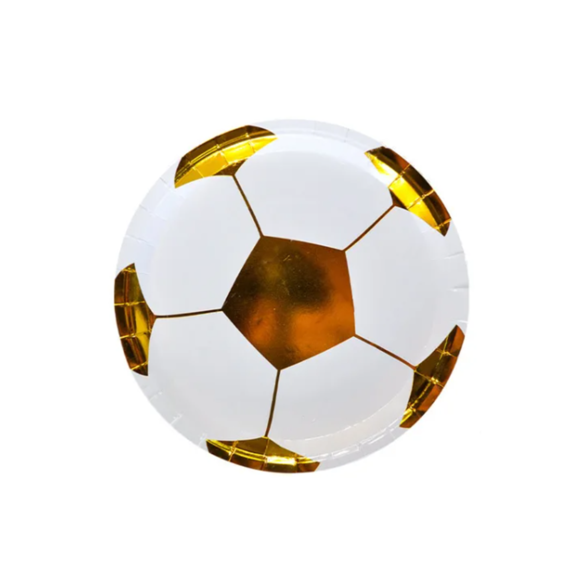 Gold Football Theme Birthday Party Tableware Set