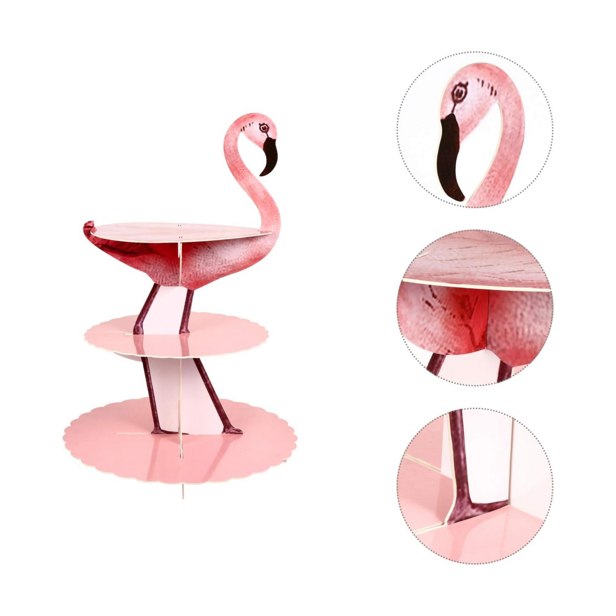 3-Tier Flamingo Theme Party Cake Stand