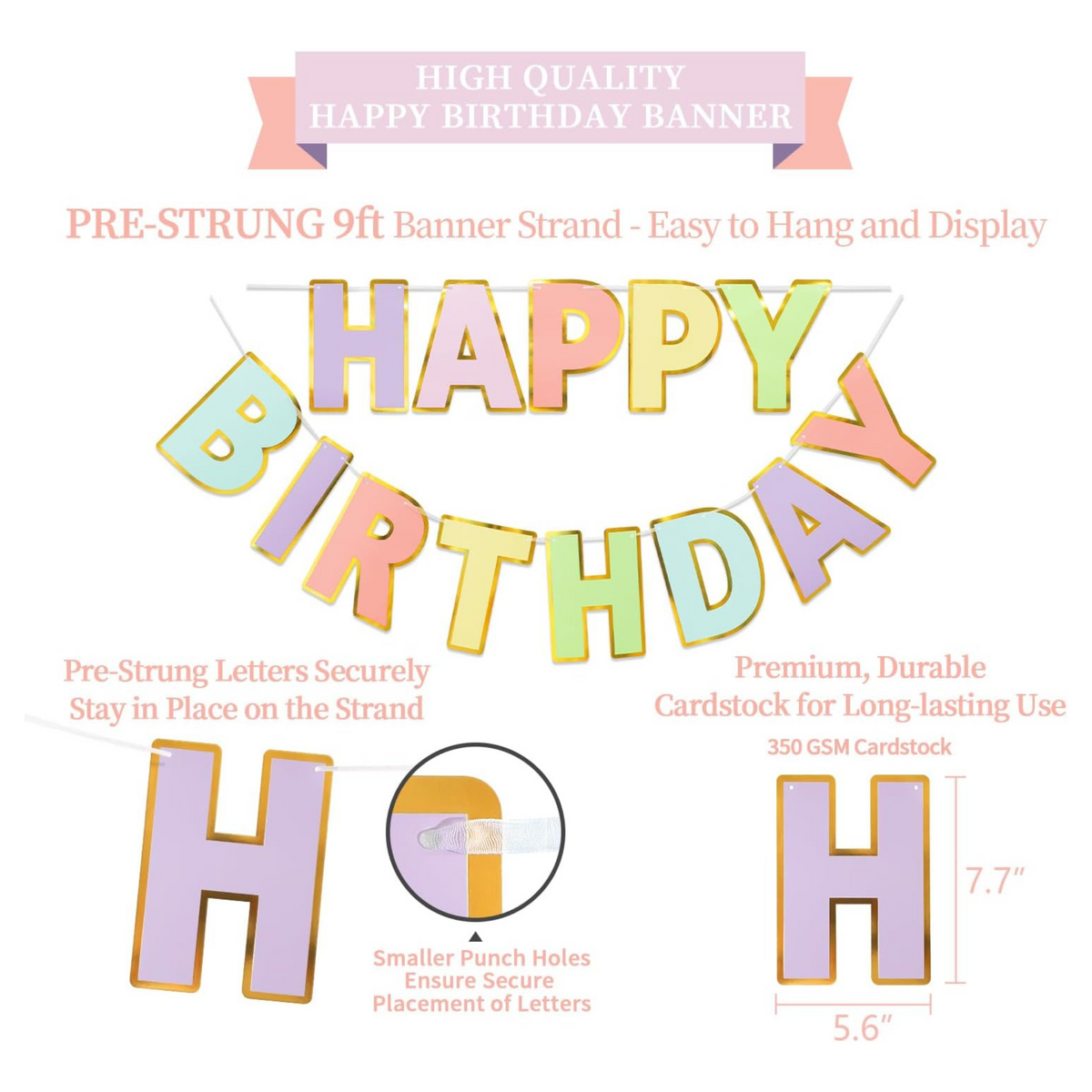 Carousel Theme Party Hanging Paper Decorations Set