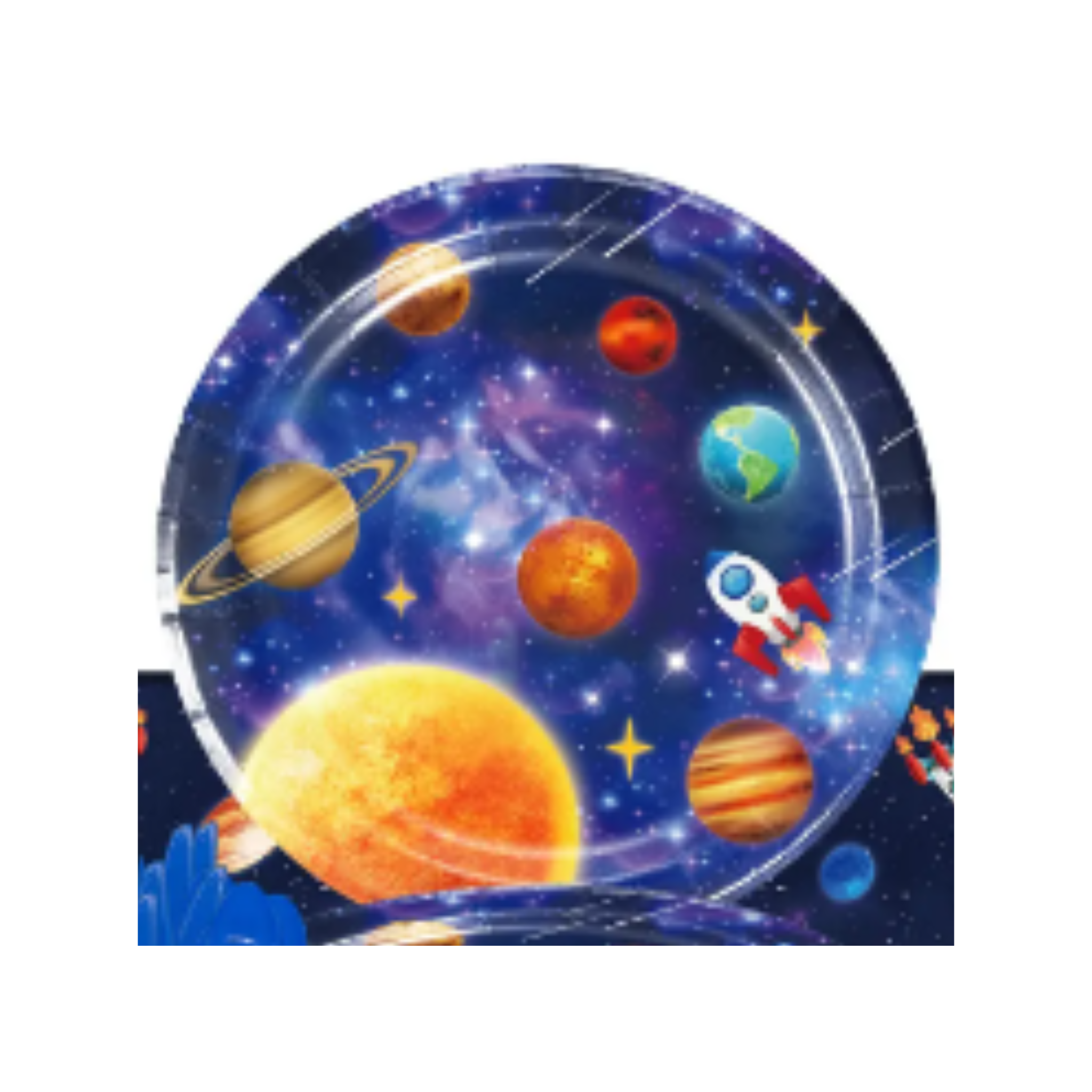 Galaxy Space Theme Party Tableware Set