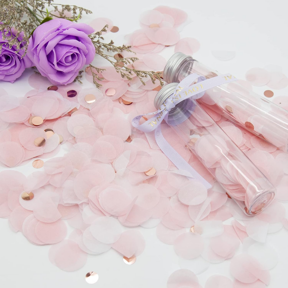Ballerina Theme Pink & Rose Gold Tissue Confetti