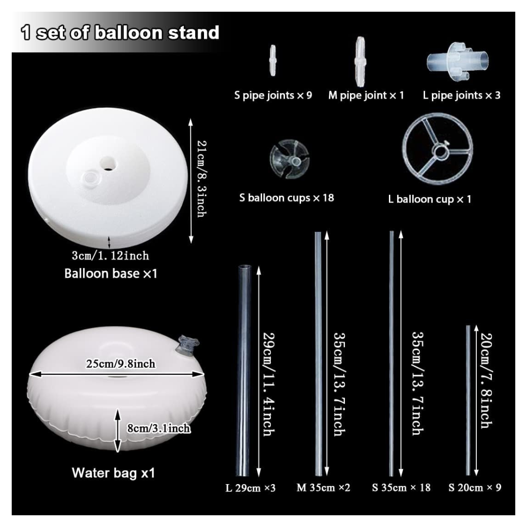 Water Injection Balloon Bracket Height 162cm Can Hold 19 Balloons