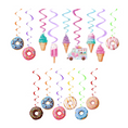 Load image into Gallery viewer, Candy Land Theme Hanging Paper Decorations Set
