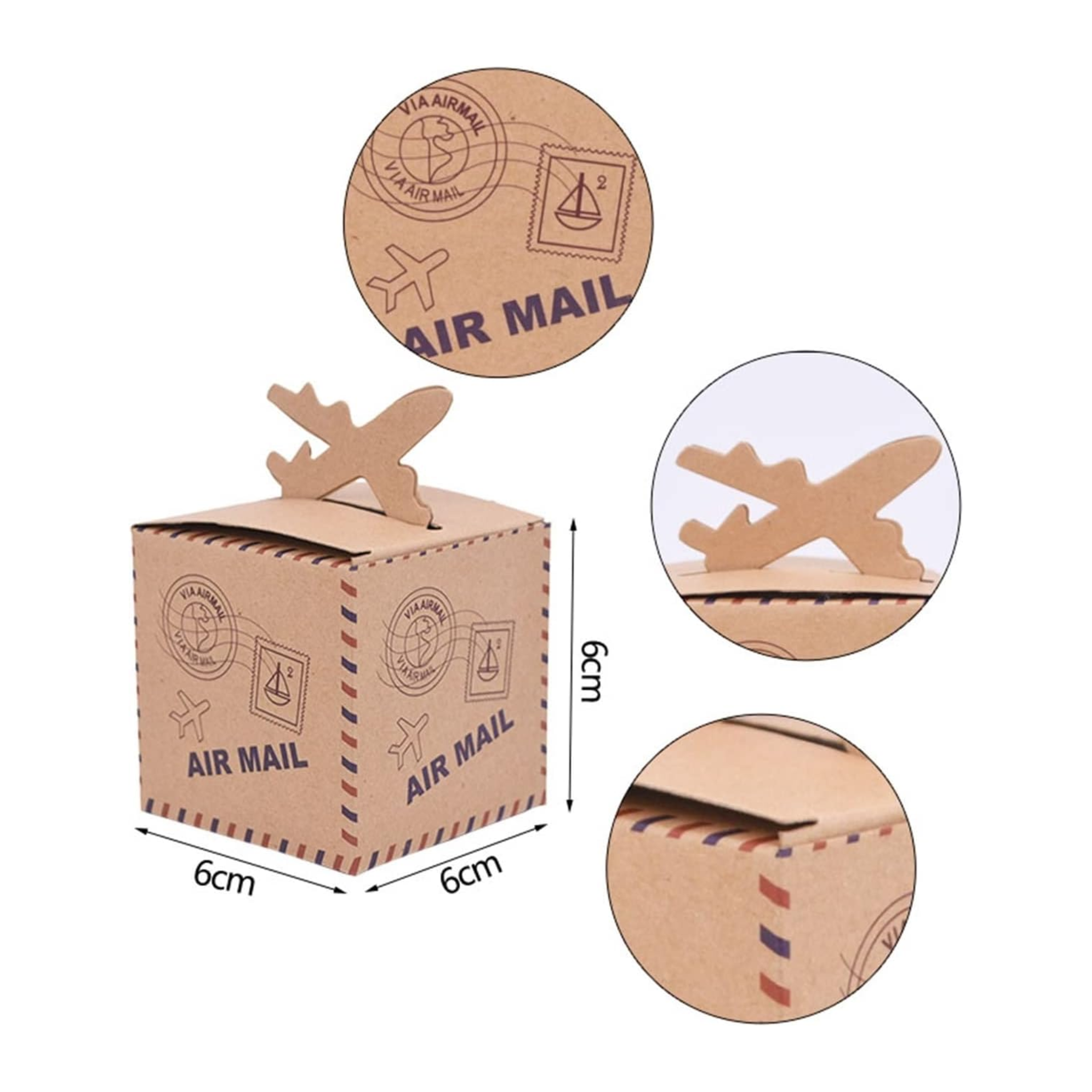 Aircraft-Shape Paper Favor Box Sets