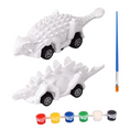 Load image into Gallery viewer, DIY TOYS Puzzle Painted Dinosaur PULL BACK CAR
