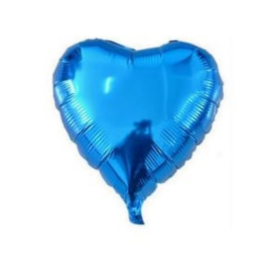 Heart Shape Foil Balloons (Blue)