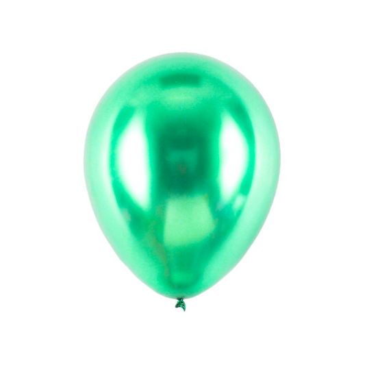 Helium 12 Inch Chrome Balloons (Green)
