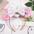 Load image into Gallery viewer, Sparkly Bows Donuts Ears Party Headband
