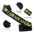 Load image into Gallery viewer, Graduation Sash with Gold Glitter Letter I Graduated
