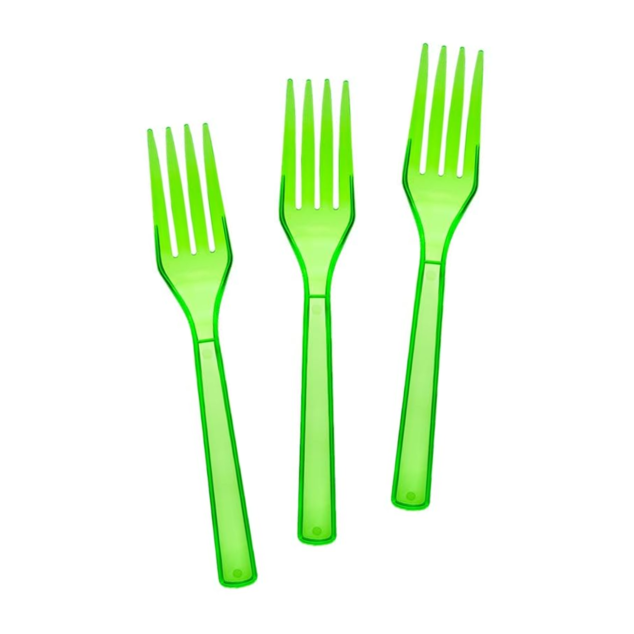 Carousel Stripe Party Theme Cutlery Set (Forks - Green)