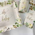 Load image into Gallery viewer, Gold Letter Oh Baby Napkins Set
