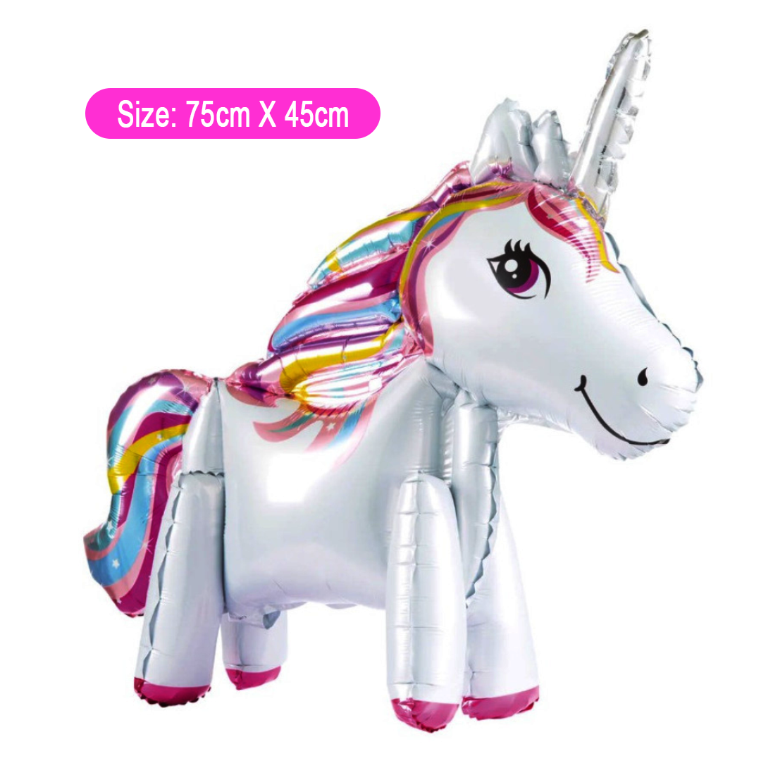 Self-Standing Unicorn Foil Balloons