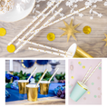 Load image into Gallery viewer, Golden Shimmer Paper Straws Set
