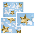 Load image into Gallery viewer, Golden Star-Shaped Paper Plates Set
