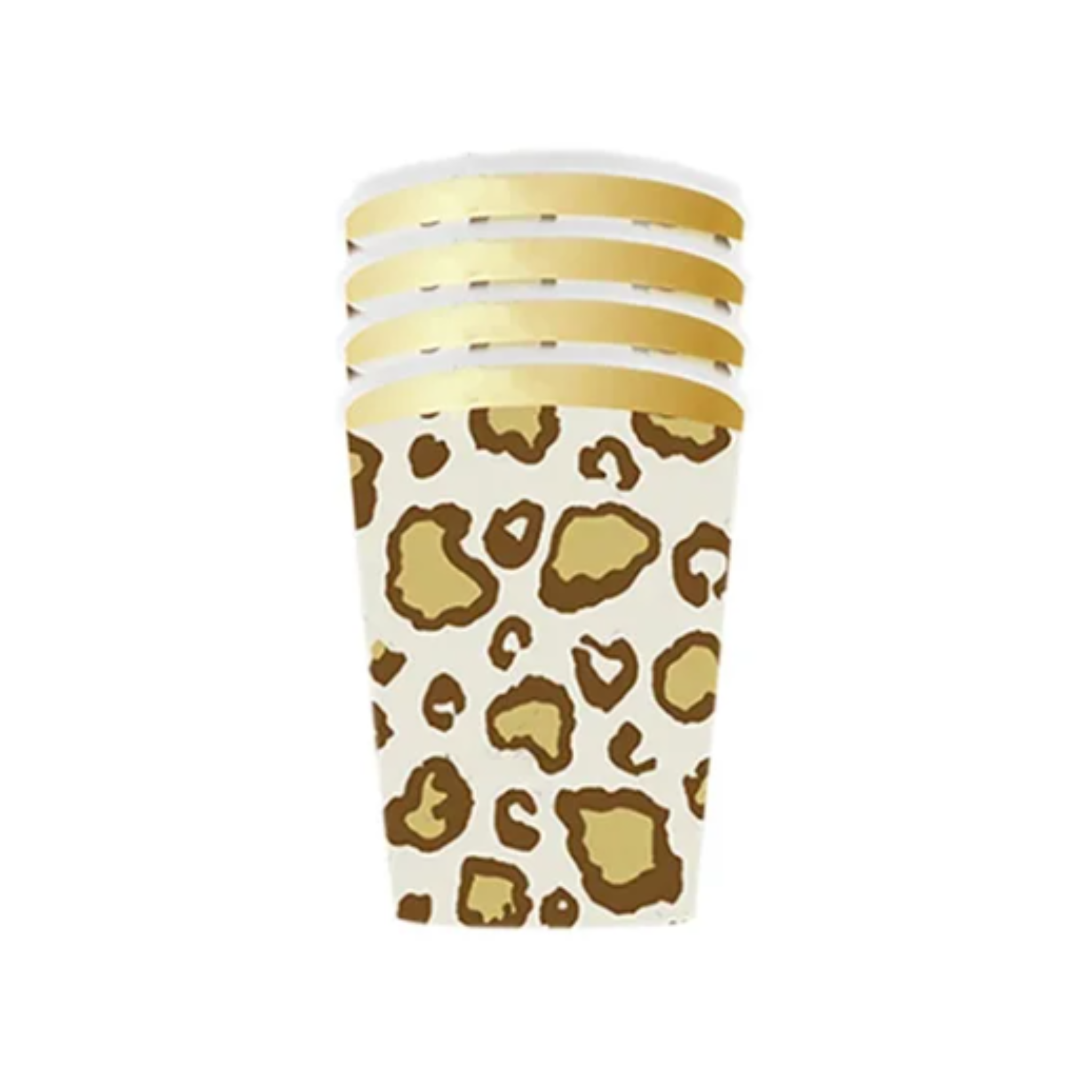 Animal Gold Leopard Theme Party Tableware Set