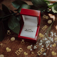 Load image into Gallery viewer, Glitter Paper Diamond Ring Hearts I DO Confetti
