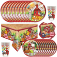 Load image into Gallery viewer, Farm Theme Birthday Party Tableware Set
