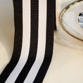 Load image into Gallery viewer, Striped Fabric Garterized Ribbon
