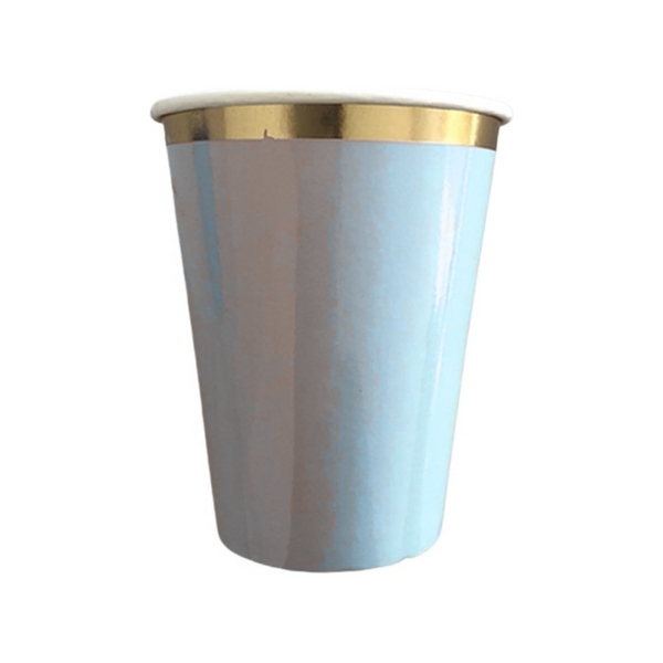 Light Blue Party Paper Cups Set
