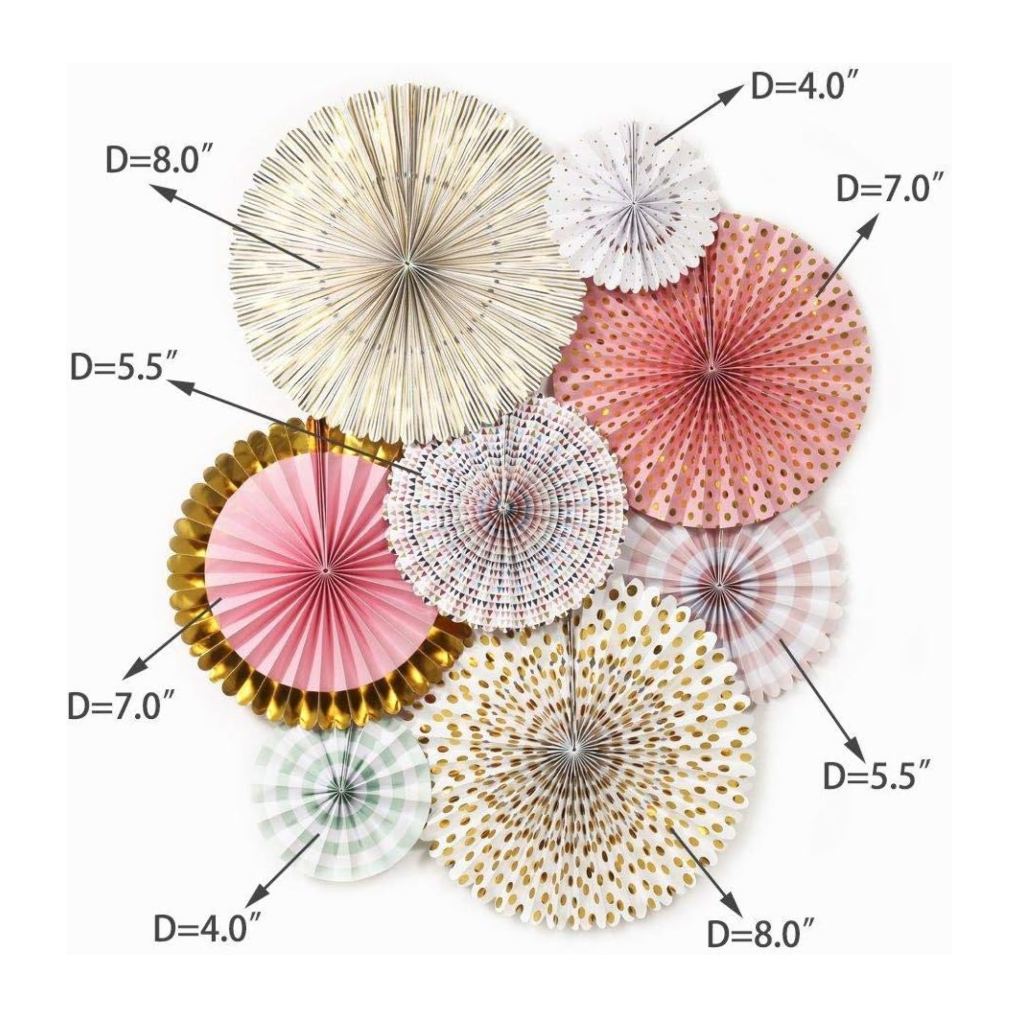 Pinwheel Backdrop Decorations Set