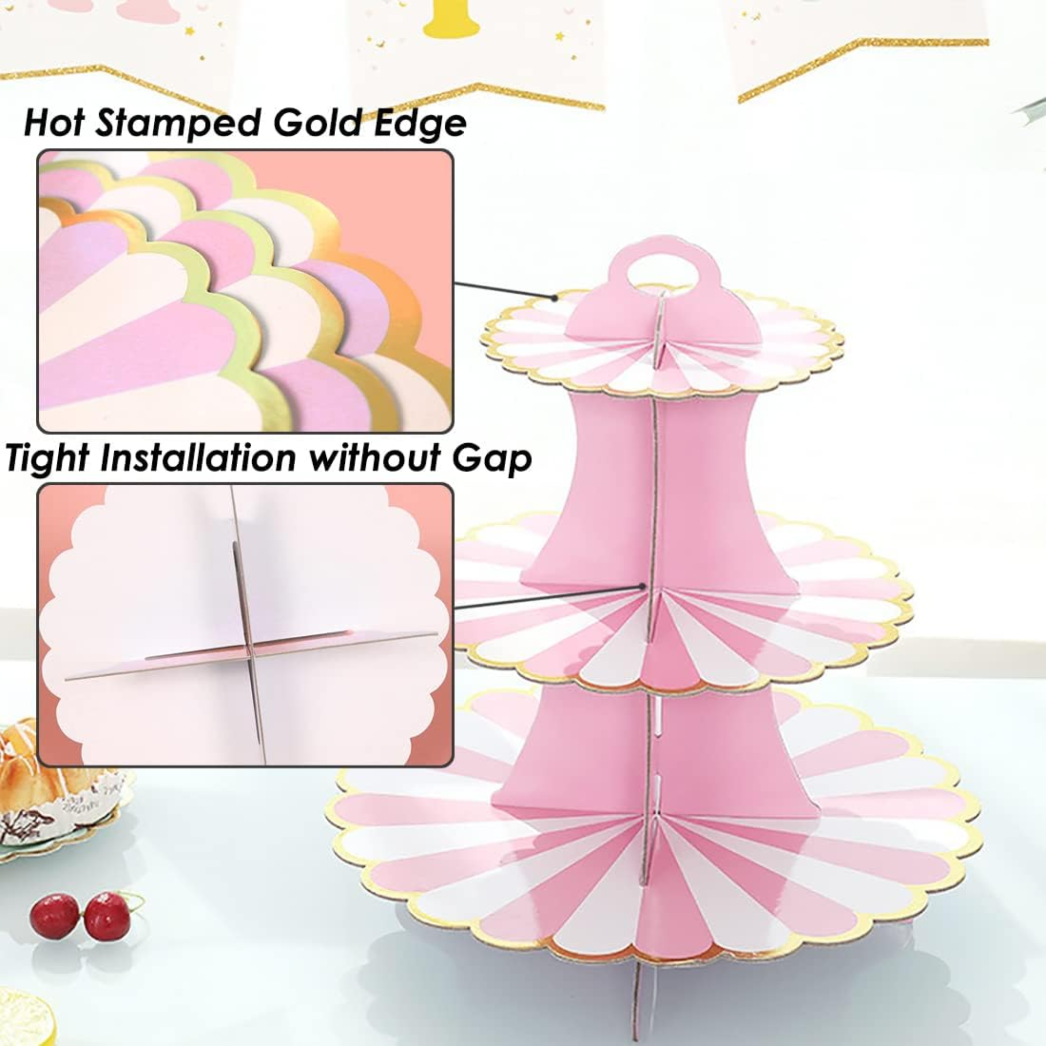 3-Tier Carousel Theme Cupcake Stand