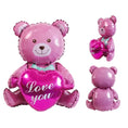 Load image into Gallery viewer, Pink Bear with Heart Foil Balloon 105*66cm
