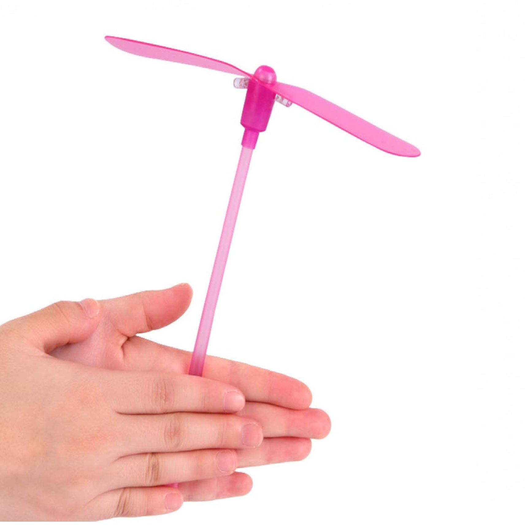 Flying Hand Helicopter Toy Glowing LED Light- up