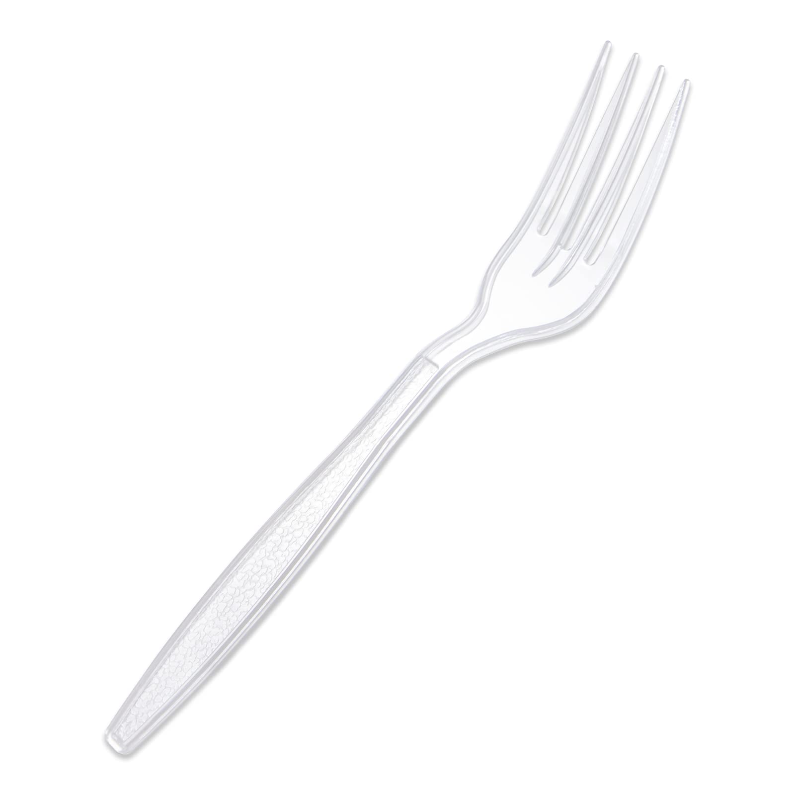 Black Swirl Transparent Cutlery Set (Forks)