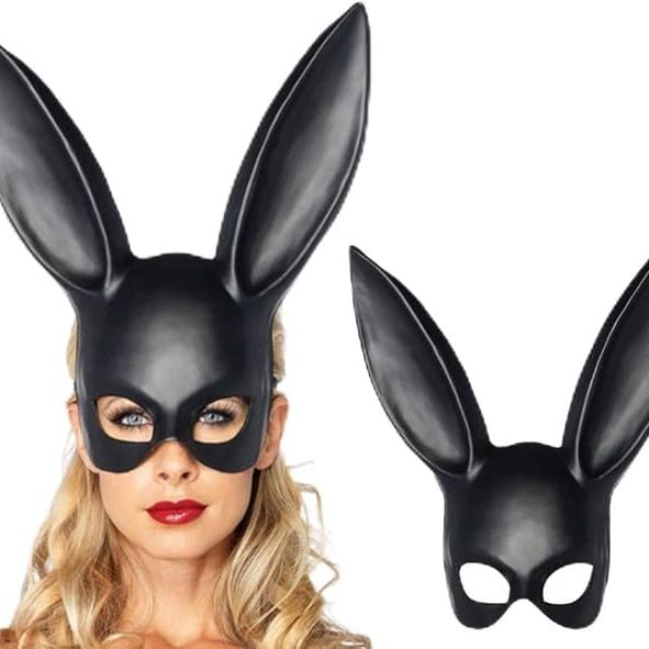 Rabbit Mask for Women Bunny Mask 18*38cm