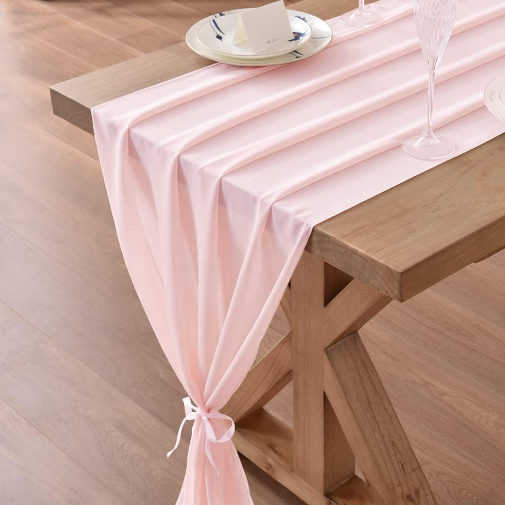 Light pink table Runner