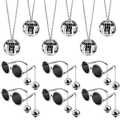 Retro Disco Ball Glasses & Necklaces Set