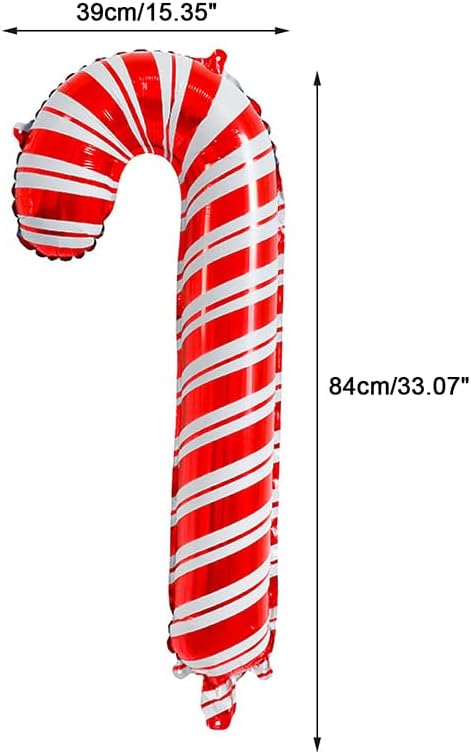 Christmas Candy Cane Foil Balloon 84*41 cm