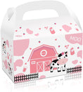 Load image into Gallery viewer, Pink Farm Animals Candy Party Favor Boxes Set
