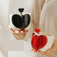 Load image into Gallery viewer, Love Black and Red Couple Ceramic Cups set
