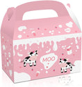 Load image into Gallery viewer, Pink Farm Animals Candy Party Favor Boxes Set
