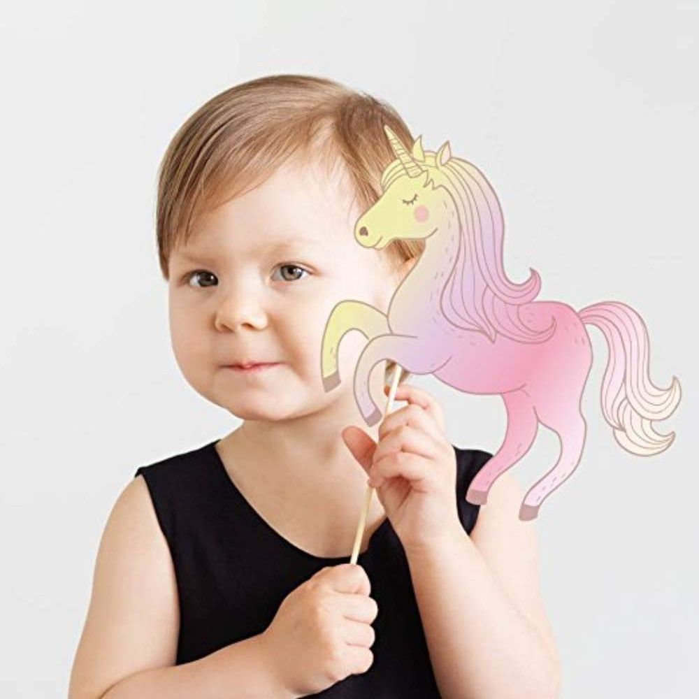 Unicorn Party Photo Booth Props Set