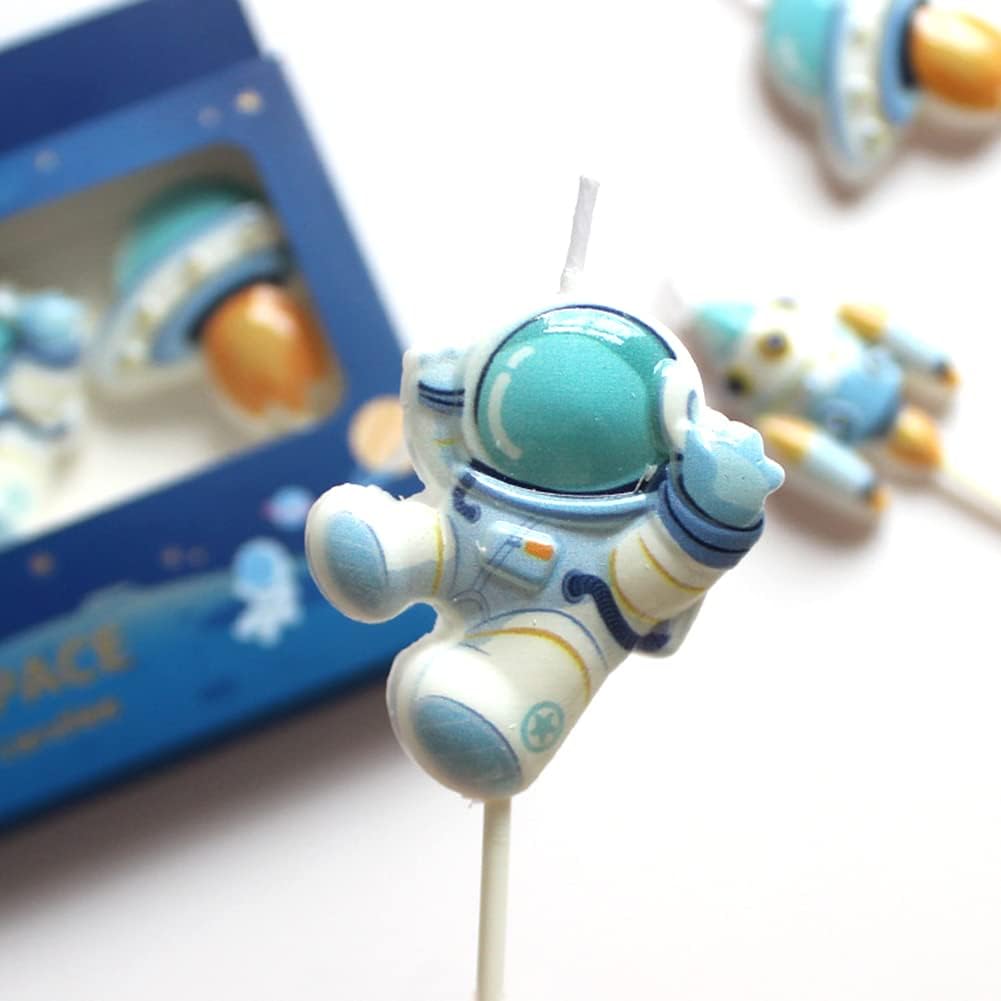 Spaceman Birthday Candles